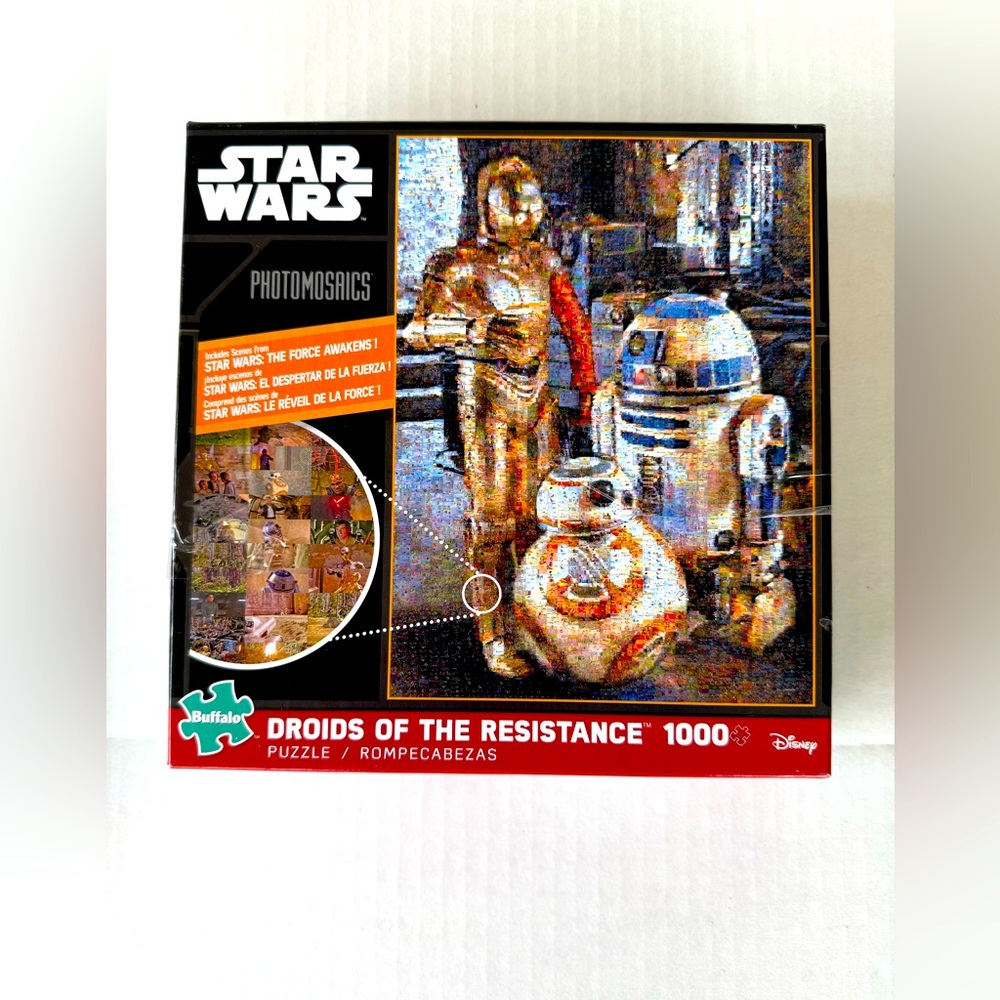 Star Wars Photomosiac Droids of the Resistance 1000 Piece Jigsaw Puzzle Disney